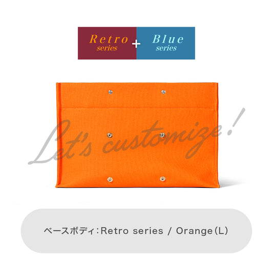 Let's customize! Orange (L) Body Retro series + Blue series