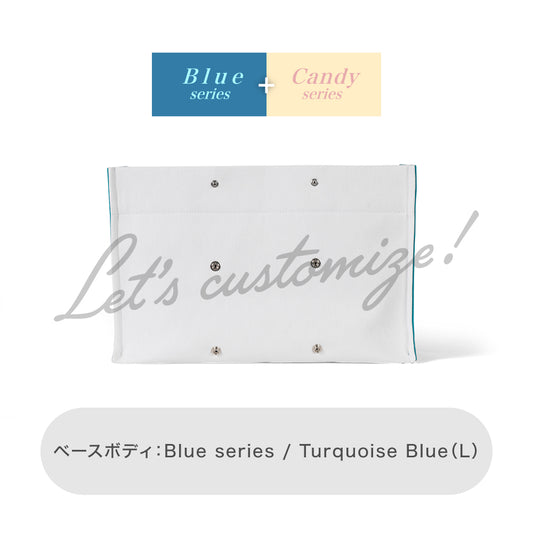 Let's customize! Turquoise Blue (L) Body Blue series + Candy series